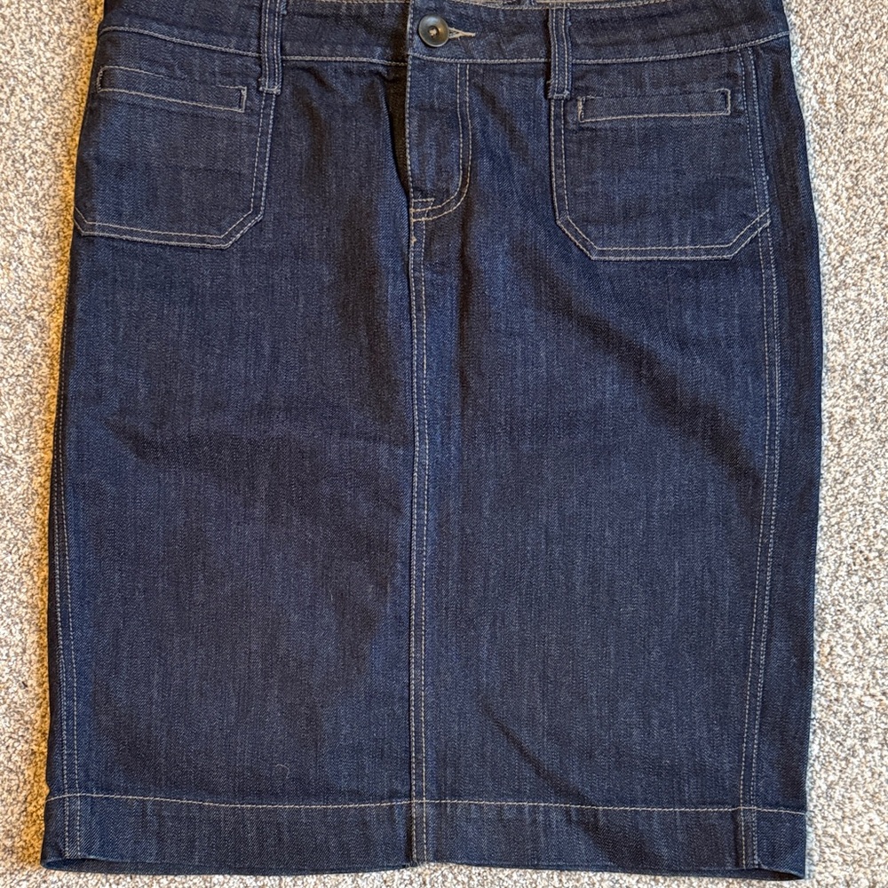 X2 Dark Blue Pencil Skirt